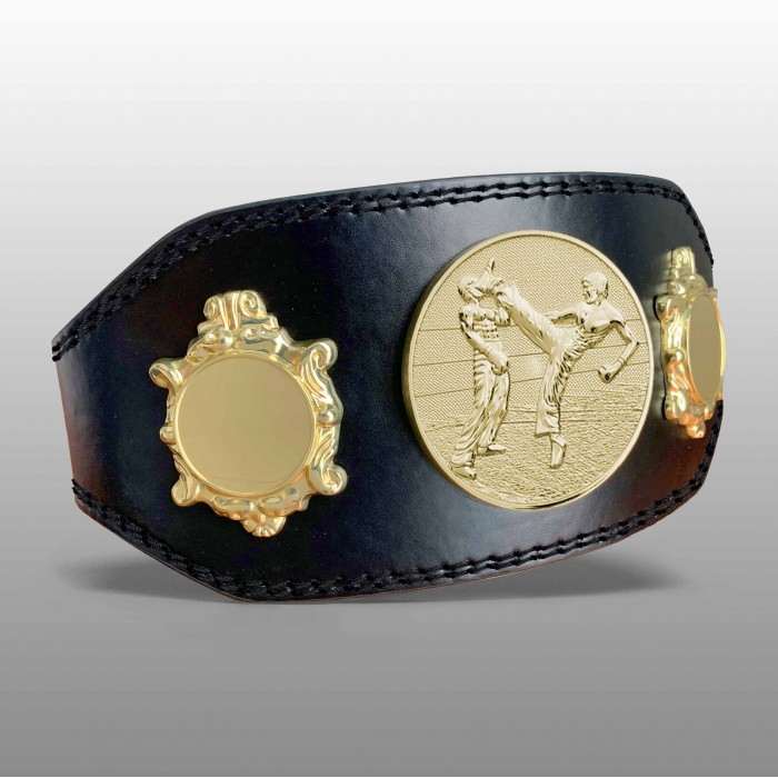 KICKBOXING CHAMPIONSHIP TITLE BELT-BUD003/G/KBOG -IN 4 COLOURS